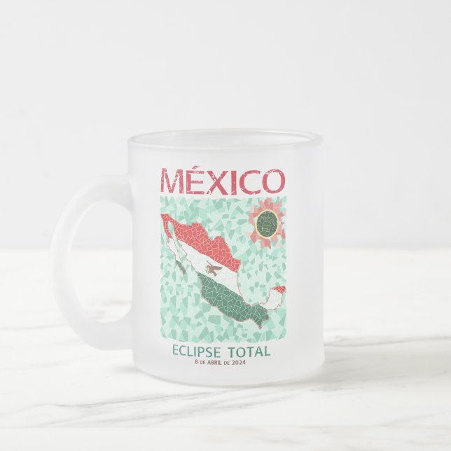 Mexico Total Eclipse Frosted Mug (Left)