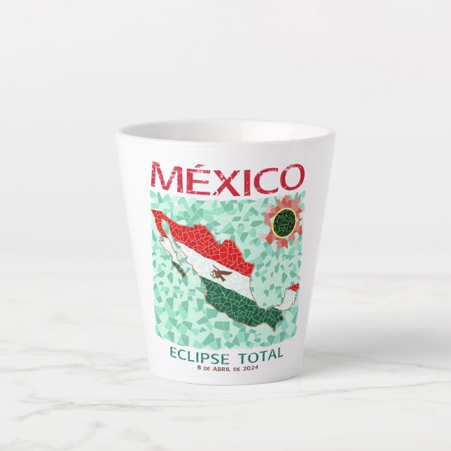 Mexico Total Eclipse Latte Mug (Front)
