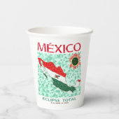 Mexico Total Eclipse Paper Cups (Back)