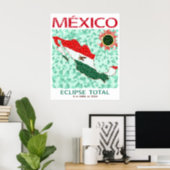 Mexico Total Eclipse Poster (Home Office)