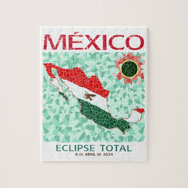 Mexico Total Eclipse Puzzle (Vertical)