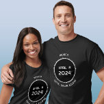 Mexico Total Solar Eclipse 2024 T-Shirt<br><div class="desc">Celebrate the Total Solar Eclipse on April 8th,  2024 in Mexico.  Change the text to customize.</div>