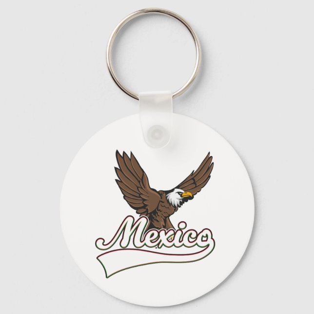 Mexico Travel logo Keychain (Front)