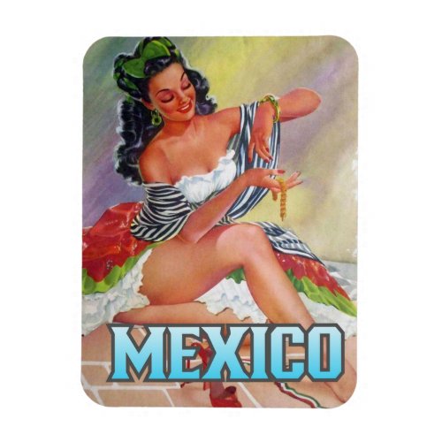 Mexico  travel  Pin up Flexible Magnet 