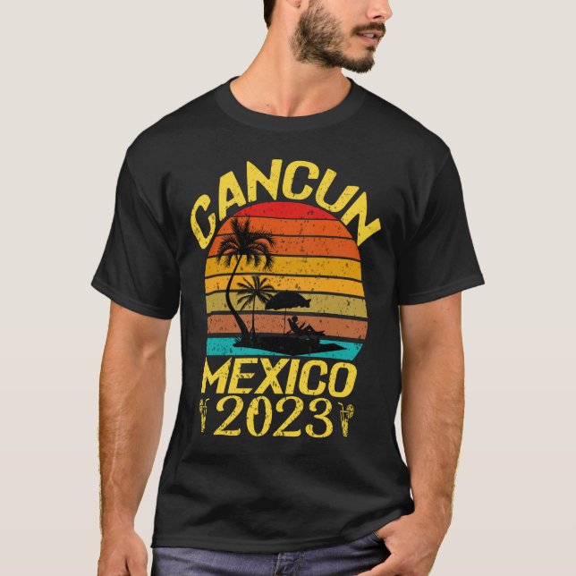 Mexico Vacation 2023, Cancun Mexico 2023 Souvenir T-Shirt (Front)