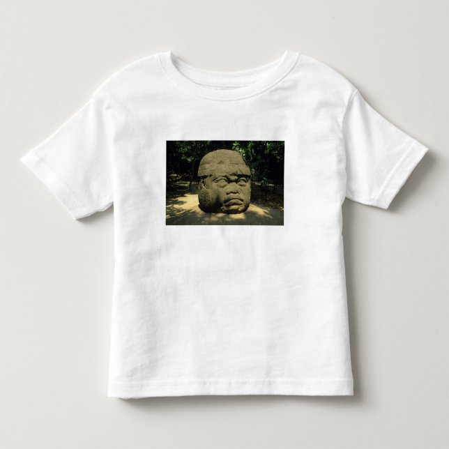 Mexico, Villahermosa, giant Olmec head, La Venta Toddler T-shirt (Front)