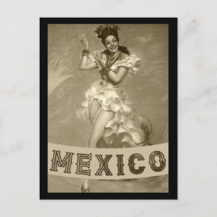 MEXICO Vintage Art - Travel - Postcard