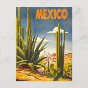 Mexico vintage travel postcard