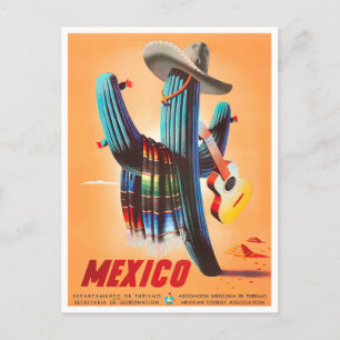 Mexico vintage travel postcard