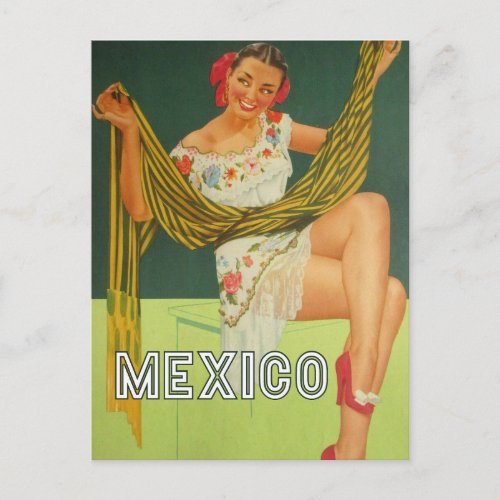 Mexico vintage Travel postcard