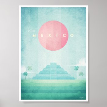 Mexico Vintage Travel Poster by VintagePosterCompany at Zazzle