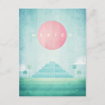 Mexico Vintage Travel Poster - Art Postcard by VintagePosterCompany at Zazzle