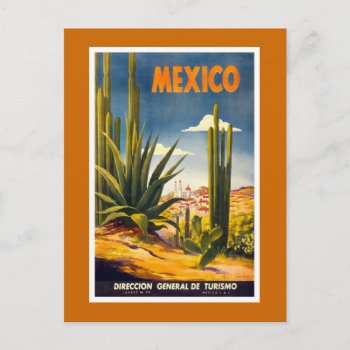 "mexico" Vintage Travel Poster Postcard by PrimeVintage at Zazzle
