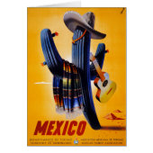Mexico Vintage Travel Poster Restored (Front)