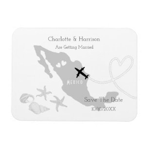 Mexico Wedding Destination Save The Date Magnet