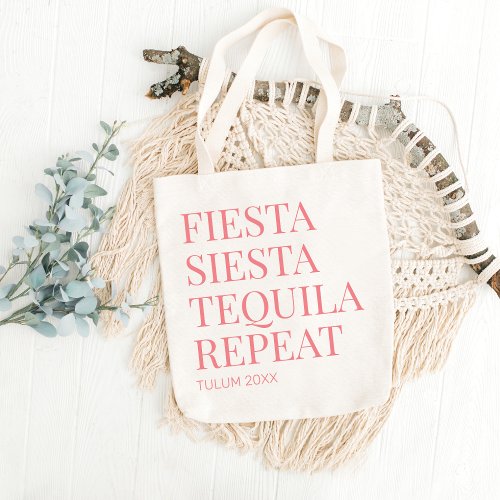 Mexico Wedding Welcome Bachelorette Destination Tote Bag