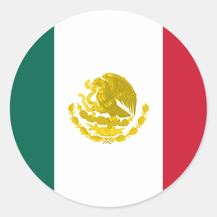 Mexico with Full Golden Arms, Mexico Sticker