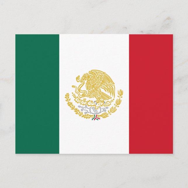 Mexico With Golden And Silver Arms, Mexico Postcard (Front)