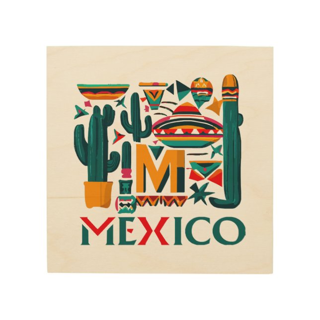 MEXICO WOOD WALL ART (Front)