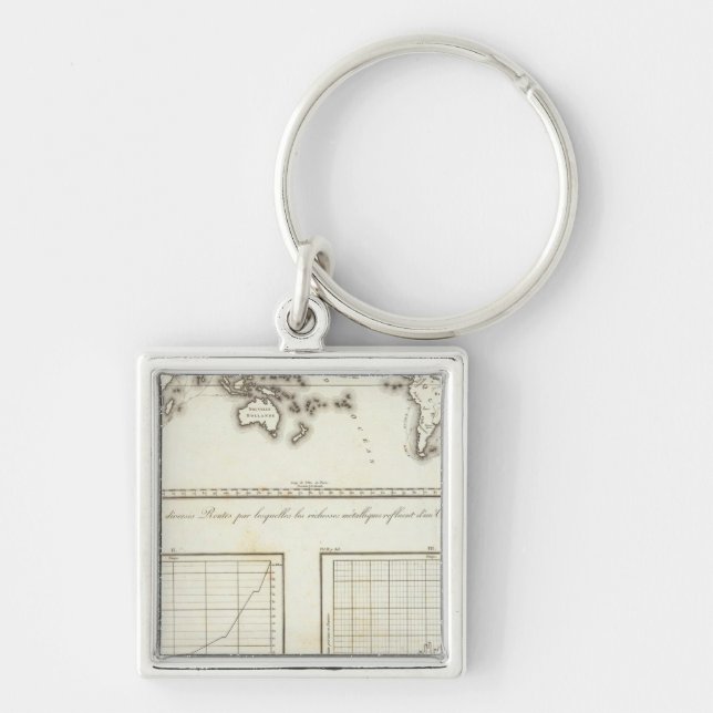 Mexico World One world map Keychain (Front)