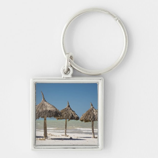 Mexico, Yucatan Peninsula, Progreso. Thatch Keychain (Front)