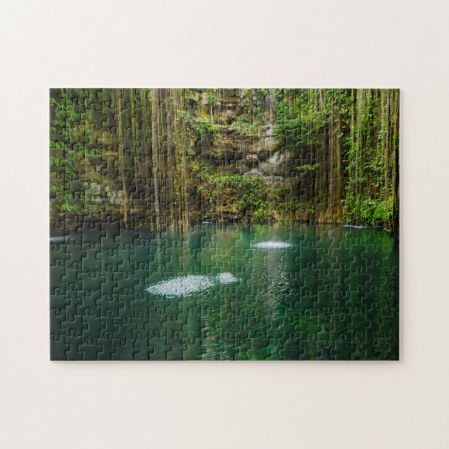 Mexico, Yucatan, Scenic Lake Jigsaw Puzzle (Horizontal)