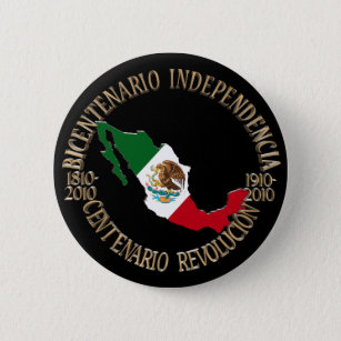 Mexico's Bicentennial & Centennial Celebration Pinback Button