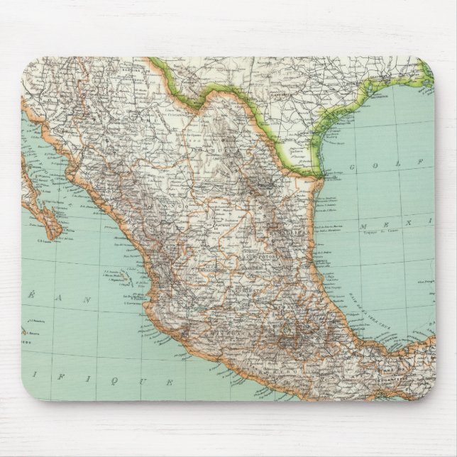 Mexique - Map of Mexico Mouse Pad (Front)