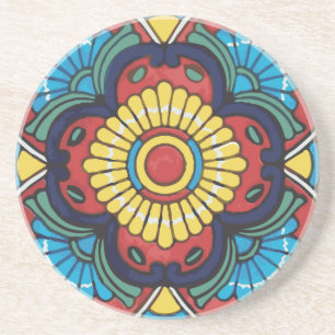 mexred talavera tile coaster