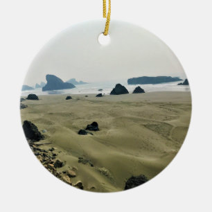 Meyers Beach North, Gold Beach, Oregon Ceramic Ornament