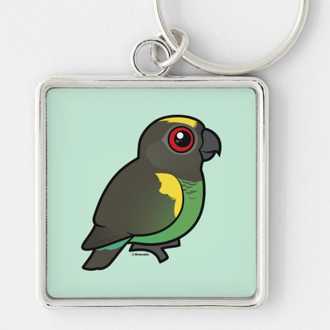 Meyer's Parrot Keychain (Front)