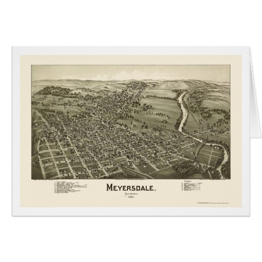 Meyersdale, PA Panoramic Map - 1900 (Front Horizontal)
