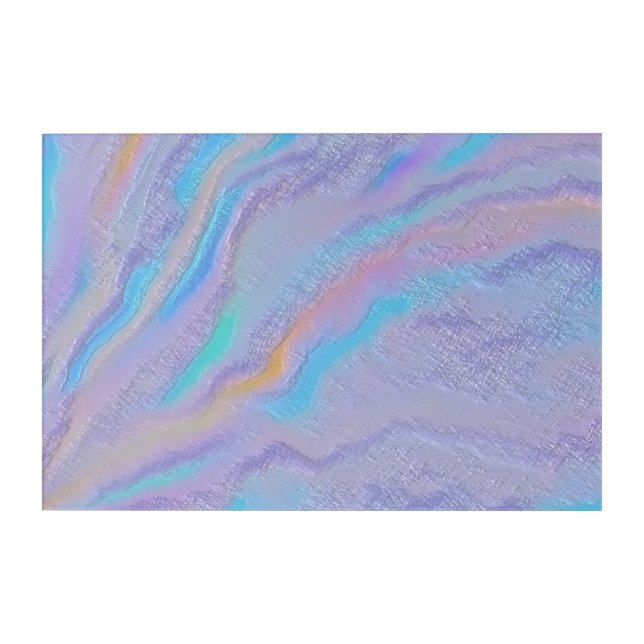 Mezmerizing Iridescent Stone Acrylic Print (Front)