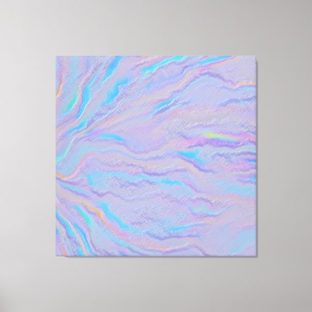 Mezmerizing Iridescent Stone Canvas Print (Front)