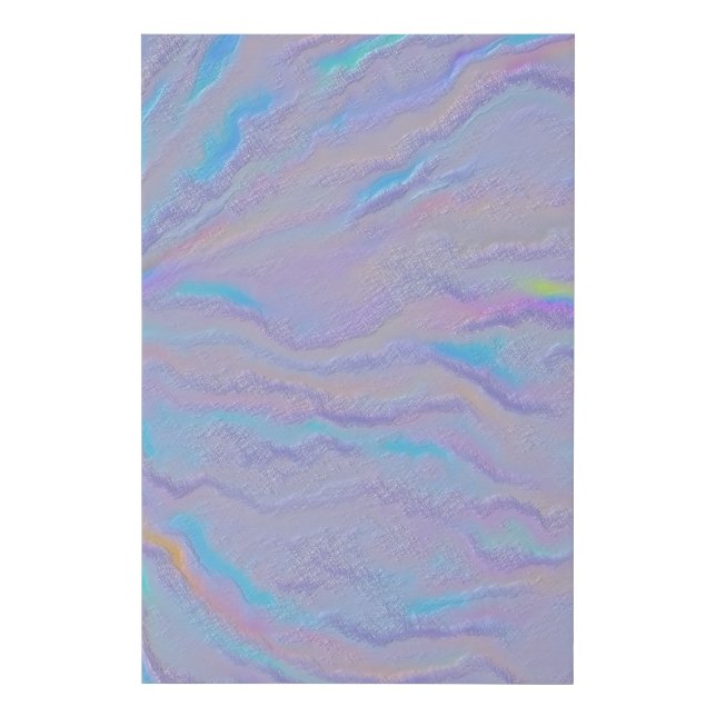 Mezmerizing Iridescent Stone Faux Canvas Print (Front)