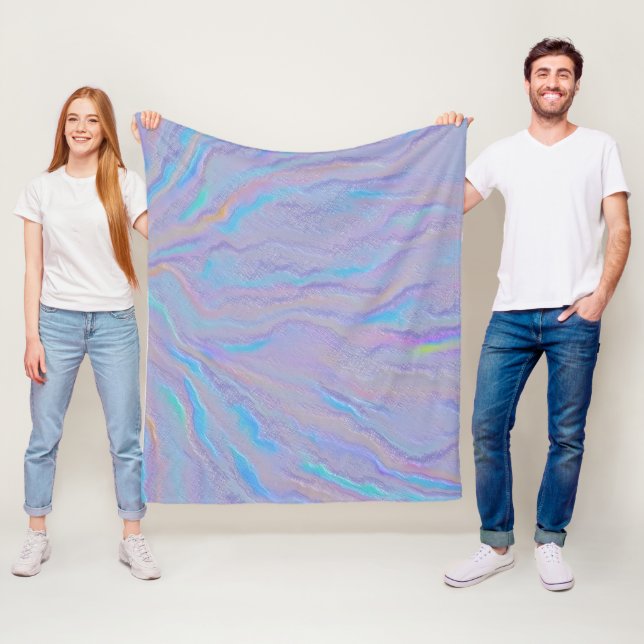 Mezmerizing Iridescent Stone Fleece Blanket (In Situ)