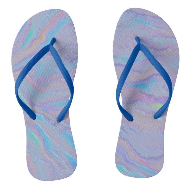 Mezmerizing Iridescent Stone Flip Flops (Footbed)
