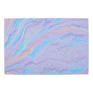 Mezmerizing Iridescent Stone Metal Print