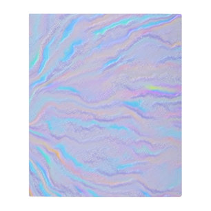 Mezmerizing Iridescent Stone Metal Print