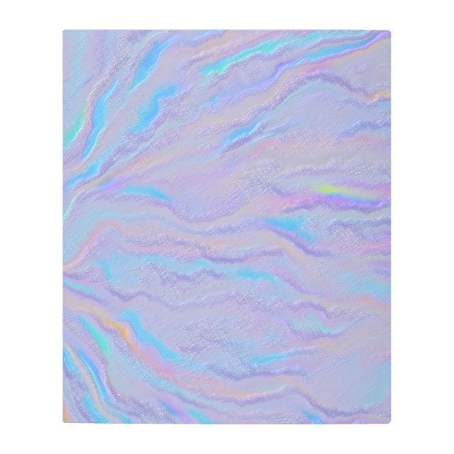 Mezmerizing Iridescent Stone Metal Print (Front)