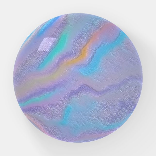 Mezmerizing Iridescent Stone Paperweight (Front)
