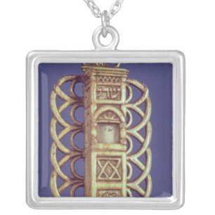 Mezuzah Case Silver Plated Necklace