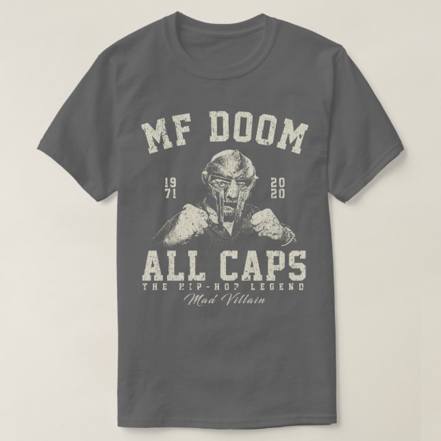 MF Doom Retro Vintage White Tote T-Shirt (Design Front)
