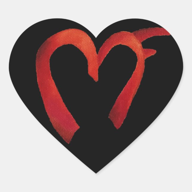 MF Logo Heart Sticker (Front)