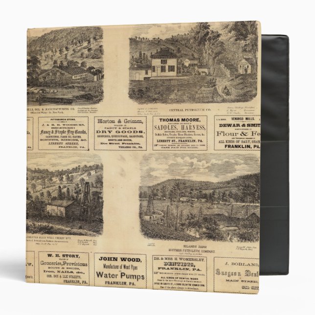 Mfg co, oil fields 3 ring binder (Front/Inside)