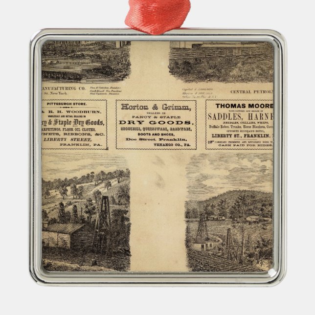 Mfg co, oil fields metal ornament (Front)
