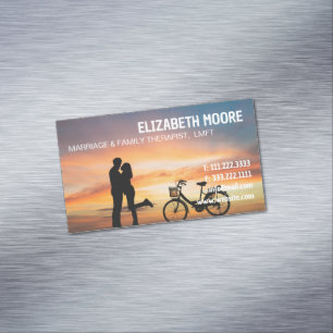 MFT Marriage And Family Therapist Business Card Magnet