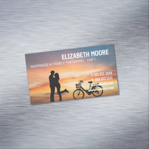 MFT Marriage And Family Therapist Business Card Magnet