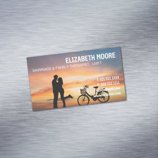 MFT Marriage And Family Therapist Business Card Magnet (In Situ)