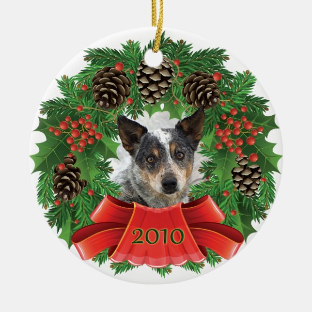 _MG_5740aChristmasWreath Ceramic Ornament (Front)